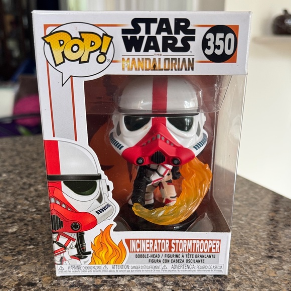 Funko Other - NEW Funko Pop Star Wars The Mandalorian Incinerator Stormtrooper Bobblehead #350